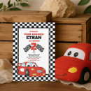 Recherche de voiture de course rouge invitations Boy