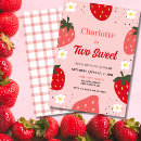 Recherche de fraise douce invitations Girl