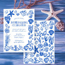 Recherche de coquillages bleus invitations Moderne