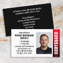 Recherche de garde du corps cartes visite Videur