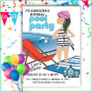 Recherche de serviette invitations Fille