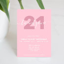 Recherche de 21ème anniversaire invitations Moderne