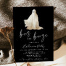 Recherche de boo halloween invitations Noir et blanc