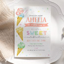 Recherche de crème glacée pastel invitations Girl