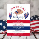 Recherche de red white and blue party invitations Jour commémoratif