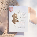Recherche de bearly wait baby shower invitations Ours en peluche