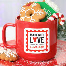 Recherche de rouge coeurs autocollants Fabriqué avec amour