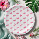 Recherche de flamant rose assiettes en papier Parti