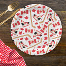 Recherche de canadien assiettes en papier Rouge