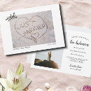 Recherche de écriture sable invitations Enregistrer la date