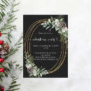 Recherche de noir et or noël invitations Fête de noël