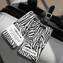 Recherche de motif de zèbre bagages étiquettes Tendance