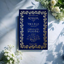 Recherche de bleu marine mariage invitations Boho