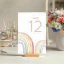 Zoek naar regenboog tafelkaarten Baby shower