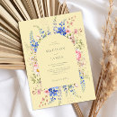 Recherche de jaune mariage invitations Simple