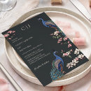 Recherche de paon mariage invitations Moderne