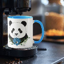 Zoek naar blauwe panda mokken Zwart