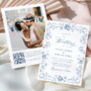 Recherche de renaissance mariage invitations Fleurs bleues