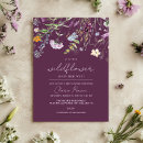 Recherche de pourpre baby shower invitations Fleur sauvage