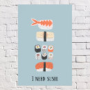 Zoek naar restaurant decor posters Sushi