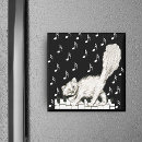 Recherche de chat blanc magnets Amusant