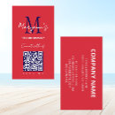 Recherche de bleu blanc rouge cartes visite Monogramme