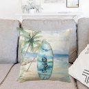 Recherche de plage de palmiers coussins Planche