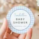 Recherche de vichy autocollants Baby shower garçon