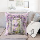 Recherche de fleur lilas coussins Pour elle
