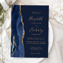 Recherche de or bleu mariage invitations Moderne