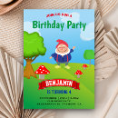 Recherche de gnomes invitations Champignons