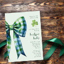 Recherche de shamrocks irlandais invitations Vert