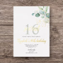 Recherche de foil 16ans anniversaire invitations Moderne