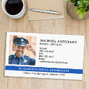Recherche de profession policier cartes visite Application de la loi