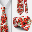 Recherche de coquelicots cravates Rouge