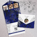 Recherche de elegant royal blue mariage invitations Couple