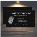 Recherche de détective privé cartes visite Empreinte