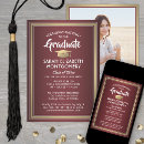 Recherche de red and gold invitations Classe de 2024