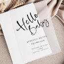 Recherche de modern faire part naissance New parents