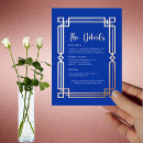 Recherche de cadre bleu marine invitations Sophistiqué