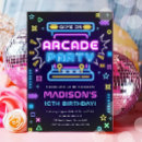 Recherche de arcade invitations Fête d'anniversaire éclatante