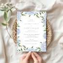 Recherche de fleurit mariage invitations Bleu