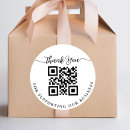Recherche de noir et blanc merci autocollants Code qr