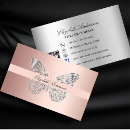 Recherche de or et argent cartes visite Salon beauté