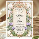 Recherche de lavande mariage invitations De fleuri violet