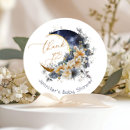 Recherche de lune bleue autocollants Élégant