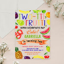 Recherche de fruit tropical invitations Coloré