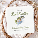 Recherche de pêcheur serviettes Baby shower excité