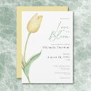 Recherche de jaune pâle invitations Minimaliste