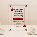 Recherche de de casino anniversaire invitations Moderne